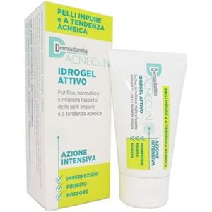 Dermovitamina Acneclin Idrogel Attivo 40 ml - Gel per Trattamento Acne con Azione Antimicrobica e Seboregolatrice