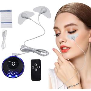 Liqzirtu Massaggiatore Facciale EMS - 8 Modalità Stimolatore Muscoli del Viso con Patch | 19 Livelli Microcorrente per Snellimento, Lifting e Ringiovanimento Pelle