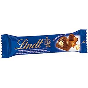 Idea Lindt Barretta Nocciolatte Cioccolato al Latte con Nocciole 40 g