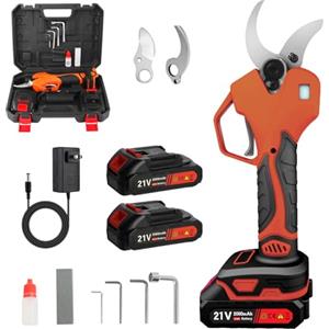 Fanmuran Forbice Potatura a Batteria 40mm Cesoia da Potatura Elettrica Cesoia a Batteria Ricaricabile Professionale per Giardinaggio Albero 21V (21V-2Ah)