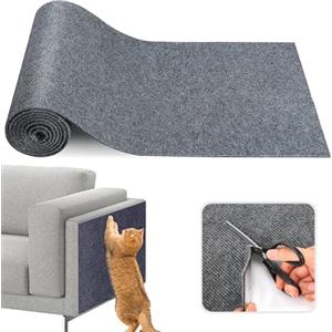 Jlnmmn Tappetino Antigraffio Autoadesivo per Gatti, 40 * 100 cm Tappetino Antigraffio per Gatti, Tappetino Tiragraffi per Gatti Autoadesivo, Autoadesivo Ritagliabile Tiragraffi Divano