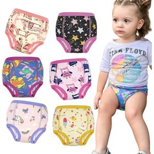 FLYISH DIRECT Mutandine Apprendimento per Bambino per Ragazzi Mutandine di Apprendimento Pantaloni da vasino per Bambini Cotone Assorbente Confezione da 6, 140/7T