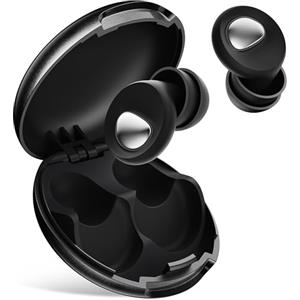 BAZOKKI Tappi Orecchie Dormire 2.0 - Metallo BAZOKKI Mute Upgrade | 45dB Riduzione Rumore Lab-Test, Silicone Militare per Chi Dorme di Lato, Riutilizzabile + 8 Paia Tappi Intercambiabili