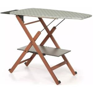 FOPPA PEDRETTI Foppapedretti - Asse da Stiro Pieghevole 1020x490 mm Rotelle Noce Assai Evo Noce