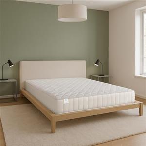 Farmarelax - Materasso Matrimoniale 160x190, Altezza 19 cm, Waterfoam, Antibatterico, Ortopedico, Indeformabile, Ipoallergenico e Traspirante, Made in Italy, Top Soft