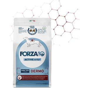 Forza10 Dermo Active Mini/Toy - Alimento dietetico completo per cani adulti, 1,5 kg, supporto per la pelle