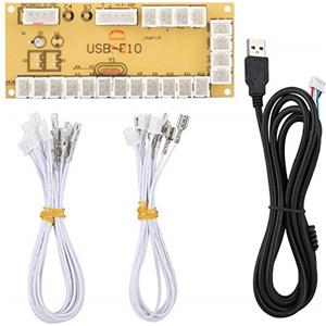 Wendry USB Encoder Kit, Controller di Gioco Generico Controller PC Joystick Circuit Board, Controller Control Board, per Giochi di Combattimento per PC