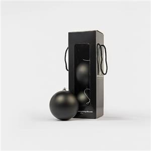 Giulia Grillo Sfera Natalizia Opaca nero (3, ⌀12cm)