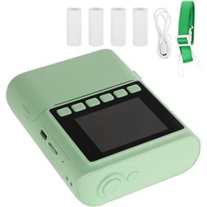VERDANVERSE Mini Fotocamera Istantanea per Portatile e Compatta Stampa Termica Colori per Ricordi di Viaggi e Feste Inclusi Carta Fotografica