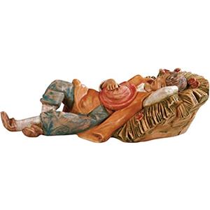 Fontanini Statuine Presepe: Pastore Che Dorme sul Fieno 12 cm 114
