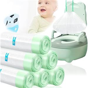 BAOSROY Borsa per Vasino da Viaggio Portatili,120pcs Sacchetti Per Vasino Da Viaggio,Portable Travel Potty Chair Liners,Disposable Baby Potty Bags,Borsa Universale,Per Bambini Toddlers Adulti