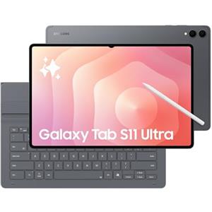 Samsung Galaxy Tab S11 Ultra con 3 anni di garanzia & Book Cover Keyboard Slim, Tablet AI, Wi-Fi, Design Ultra-Sottile, DeX, RAM 12GB, 256 GB, Batteria a Lunga Durata, Gray[Vers Italiana]