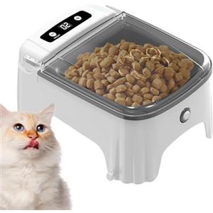 CGACCSD Mangiatoia automatica per gatti, cibo umido, mangiatoia automatica per gatti - distributore automatico di animali con sensore cronometrato per gatti | Distributore di cibo elettrico,