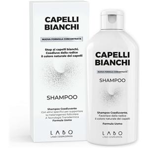Labo Shampoo Uomo per Capelli Bianchi 200 ml - Formula Concentrata e Brevettata