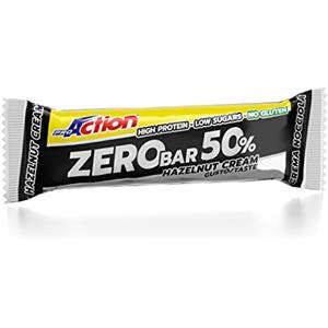 ProAction Zero Bar 50% (crema di nocciole, 1 barretta da 60 g)
