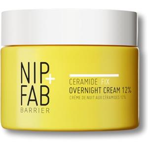 NIP & FAB Nip+Fab Ceramide Fix Crema Da Notte 12% 50 ml, Lussuoso Ricostituente Della Barriera Cutanea, Supporto Alla Produzione Di Elastina, Che Dona Alla Pelle Un Aspetto Più Sodo E Giovane, Acido Azelaico