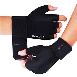 boildeg Guanti per Sollevamento Pesi da Palestra, Protezione Completa del Palmo e Impugnatura Extra Antiscivolo traspiranteper Uomini e Donne