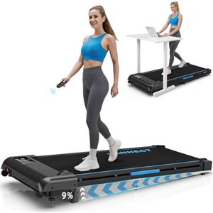 Vannect Tapis Roulant Elettrico con Inclinazione, 1-10Km/h Tapis Roulant Salvaspazio con Dispaly a LED e Telecomando, 2.75HP Walking Pad Salvaspazio per Casa, Capacitato 150Kg