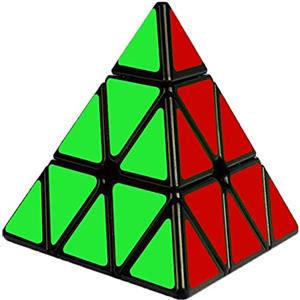 Cooja Pyramid Cube Triangolo Magico, 3x3x3 Speed Cube Brain Puzzle Cubo Gioco Intelligente