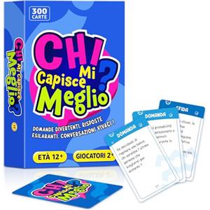 LUVTOY Chi Mi Capisce Meglio - Giochi da Tavolo Adulti, Giochi di Societa di Carte, Giochi da Tavola per Conoscersi, Conversazione in Una Serata in Famiglia, Giochi Società Regalo
