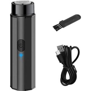 Yhsioaklo Rasoio Elettrico | Rasoio Da Uomo Da Viaggio piccolö Rasoio Da Uomo,USB Ricaricabile Barba Rasoio Tascabile Rasoio Lavabile Rasoio Compatto Wet Dry Use