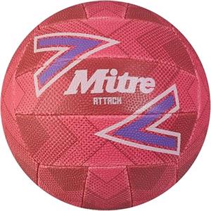 Mitre Attack Palloni da Calcio per Unisex Adulto, Rosa/Viola/Bianco, 4