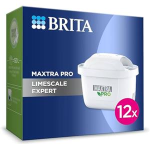 BRITA Filtro dell'acqua BRITA MAXTRA PRO Limescale Expert pack semestrale da 12 filtri - NUOVA GENERAZIONE FILTRI - Ideale per bevande calde e protezione contro il calcare per macchine da caffè e