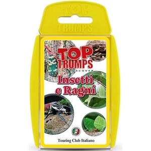 Touring Club Italiano Top Trumps Giochi di Carte Touring Club Italiano Insetti e Ragni Italia - Carte da Gioco con Trivia - Gioco per 2 o Più Giocatori - Età 6+ - Perfetto per i Fan di Entomologia