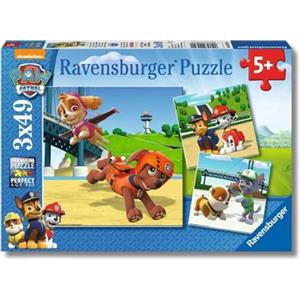 Ravensburger - Puzzles Paw Patrol B Confezioni Da 3 | Puzzle Bambini 5 Anni O Più | Regalo Bimba 5 Anni 3 X 49 Pezzi | Puzzle Bambini 21 X 21 Cm | Puzzles Perfetti Ravensburger