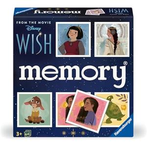 Ravensburger - Memory Disney Wish, 64 Tessere, Gioco Da Tavolo, 3+ Anni