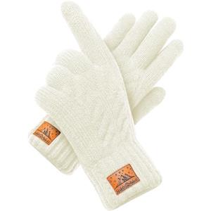 CHENMEI Guanti Invernali Caldi Uomo Donna - Guanti Termici al Tatto, Guanti con Polsini Elastici Neri in Lana Ispessita, Adatti per Gli Sport Invernali All'aperto per Uomini e Donne