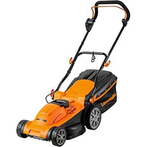 LawnMaster M2EB1637M Tagliaerba Elettrico 1600W 37cm, Altezza di Taglio Regolabile in 6 Posizioni 20-70mm, Capacità di Raccolta 40L