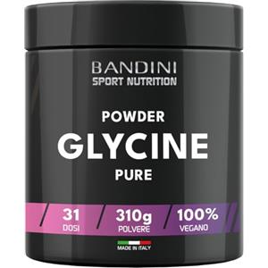 Bandini® GLICINA Polvere, Glycine Pura e Cristallina, Aiuto per il sonno, L-Glycin Confezione da 310 g, Sintesi del Collagene per la Pelle e le Articolazioni, Senza Additivi, Con Misurino Dosatore