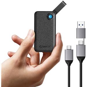 ORICO SSD Esterno 2TB, Hard Disk Esterno SSD fino a 2000 MB/s, USB 3.2 Gen 2x2 SSD Portatile con Cavo USB C 2 in 1, Compatibilità con Smartphone, PS5, Xbox, Laptop, MacBook/Pro/Air - B20