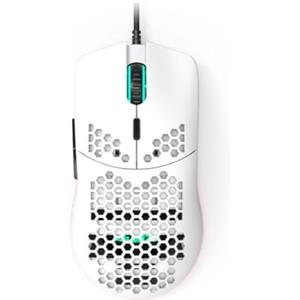 XZXWZX Mouse da gioco RGB cablato, design a nido d'ape 11 RGB retroilluminato 7200 DPI, 6 pulsanti programmabili, cavo ricevitore da 1,5 m, USB Gaming Mau per PC/Mac/Laptop, bianco
