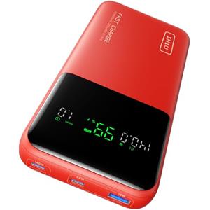 INIU Power Bank, 25000mAh 140W Powerbank Fast Charging, Caricatore Portatile USB C Input & Output Compatibile con Phone & Laptop, Essenziale per il Campeggio Esterno Adatto a Uomini e Donne, Arancione