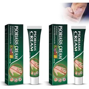 Zynewa Crema per La Psoriasi, Crema Antiprurito, Unguento per La Psoriasi, Crema Riparatrice per La Pelle, Antidolorifico per Mani E Piedi, Crema per La Cura Della Pelle Pruriginosa, 2 Pezzi