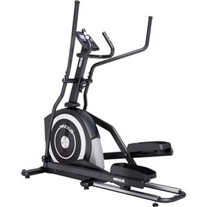 MAXXUS Ellittica da Casa CX 5.1 - Monitor LCD, Professionale, Compatta, con Ruote, Freno Magnetico - Cyclette, Bici Ellittica, Bicicletta Ellittica Palestra, Crosstrainer, Fitness, Attrezzatura Step