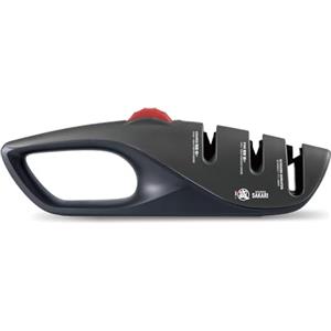 MITSUMOTO SAKARI Affilacoltelli Giapponesi Regolabili a 5 Angoli, Affilacoltelli da Cucina a 3 Stadi per Forbici e coltelli da Cucina, Strumento di Affilatura Professionale con Tecnologia Angle-Lock