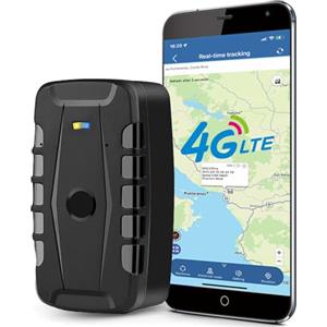 TKMARS Localizzatore GPS 4G per Auto - Tracker da 20000mAh Senza Abbonamento, Antifurto Magnetico Impermeabile, Geolocalizzatore Con APP Gratuita