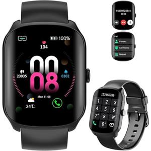 XUCELES Smartwatch per uomo e donna, smartwatch con schermo curvo HD da 1,95 pollici, orologi fitness con monitoraggio della frequenza cardiaca/sonno, activity tracker con oltre 112 modalità sportive, orologi