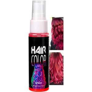EONFAVE Vernice spray per capelli, colore temporaneo per capelli, colore rosso, per capelli colorati e rossi, per capelli, per carnevale, Halloween, cosplay, feste