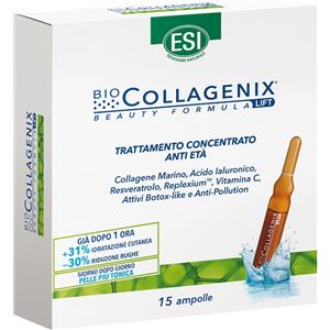 ESI Biocollagenix - Trattamento Anti-Età in 15 Ampolle da 1,8 ml con Collagene Marino e Acido Ialuronico