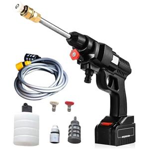 Generico TuttoClick Idropulitrice a batteria 48V Idropulitrice portatile con 2 batterie Idropulitrice ad alta pressione a batteria per il lavaggio di auto Pulizia di pavimenti