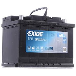 EXIDE Batteria 60, Ah 640, A/EN EL600 L 242mm B 175mm H 190mm Compatibilità con PEUGEOT 206 2 volumi/Coda spiovente 2A/C 207 WA, WC 208 I Hatchback CA, CC, RENAULT Clio 2 BB0/1/2, CB0/1/2