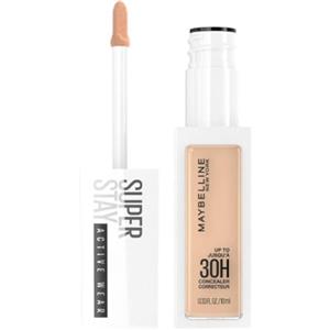 Maybelline New York Correttore Liquido SuperStay 30H Active Wear, Finish Matte e Naturale ad Alta Coprenza, Corregge le Imperfezioni Senza Seccare, 20 Sand, 10 ml