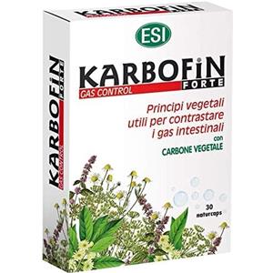 Esi Karbofin Forte - Integratore Naturale per la Digestione con Carbone Vegetale e Estratti Vegetali - 30 Capsule