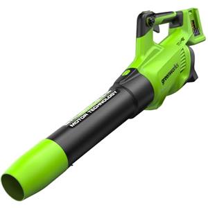 Greenworks Tools 48V Soffiatore Assiale a Batteria GD24X2AB, Ioni di Litio Velocità d'Aria 217 Km/h Potente Tubo Soffiatore Assiale Controllo di Velocità Elettronico Senza Batteria e Caricatore