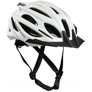 BLACK CREVICE Casco da bicicletta per adulti I Casco per bici in diversi colori I Casco uomo & donna I Casco MTB I Casco da bici traspirante I Misura regolabile (XS/S (50-54 cm), Bianco)