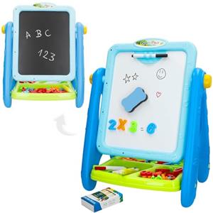ColorBaby 47987 Good Idea Lavagna Magnetica per Bambini 2 in 1, 36 x 26 x 42 cm, gessetti, pennarelli, Lettere e Numeri, portatrici e Gomma, Regalo Bambina 3 Anni, lavagne per Bambini, Giocattoli
